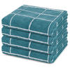 HANDTUCH Sensual Skin Karo 4er-Set - Dunkelgrün, Textil (50/100cm) - Ross