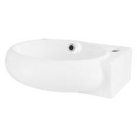 WASCHBECKEN - Weiß, Keramik (28/15/43cm) - ML-DESIGN