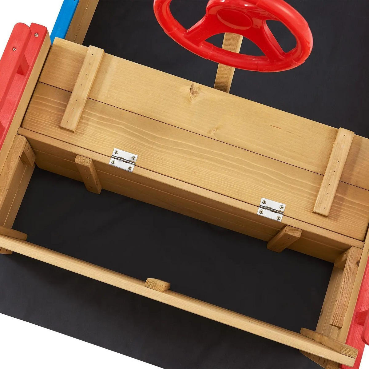 SANDKASTEN Käptn Pit Holz - Braun, Holz (160/70/120cm) - Juskys