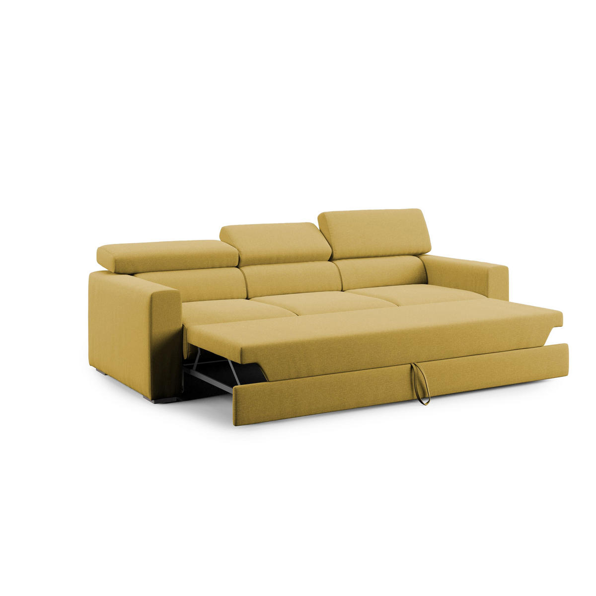 LINEARSOFA Dylan - Gelb, Textil (240/74/100cm) - Divani.store