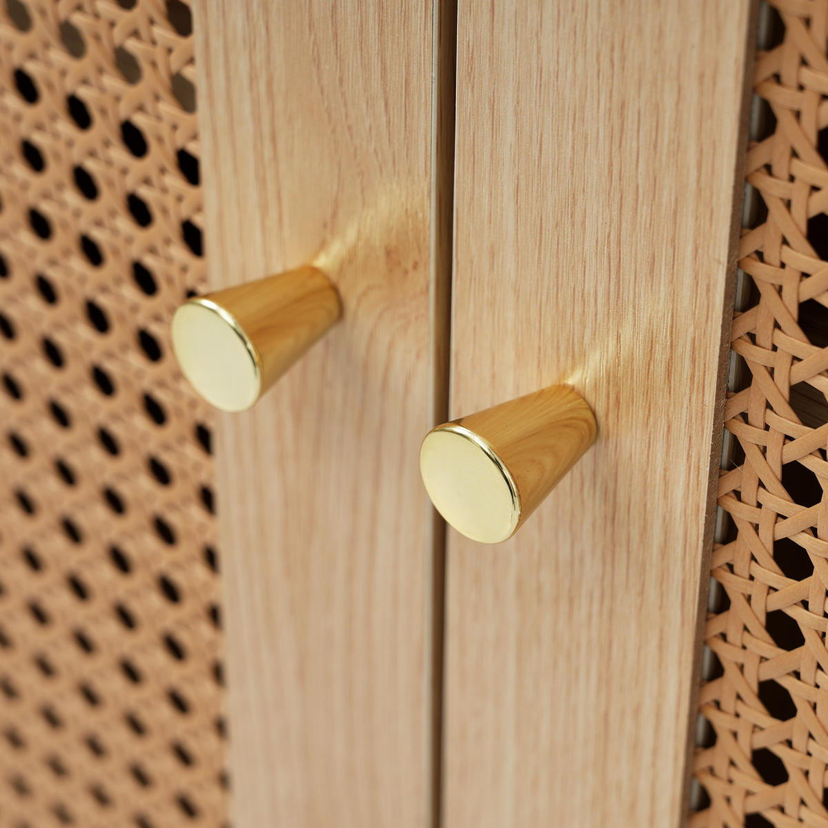 SIDEBOARD mit Türen & Schubladen in Eichenoptik - Eichefarben, Holzwerkstoff (126/75/40cm) - Urban Meuble