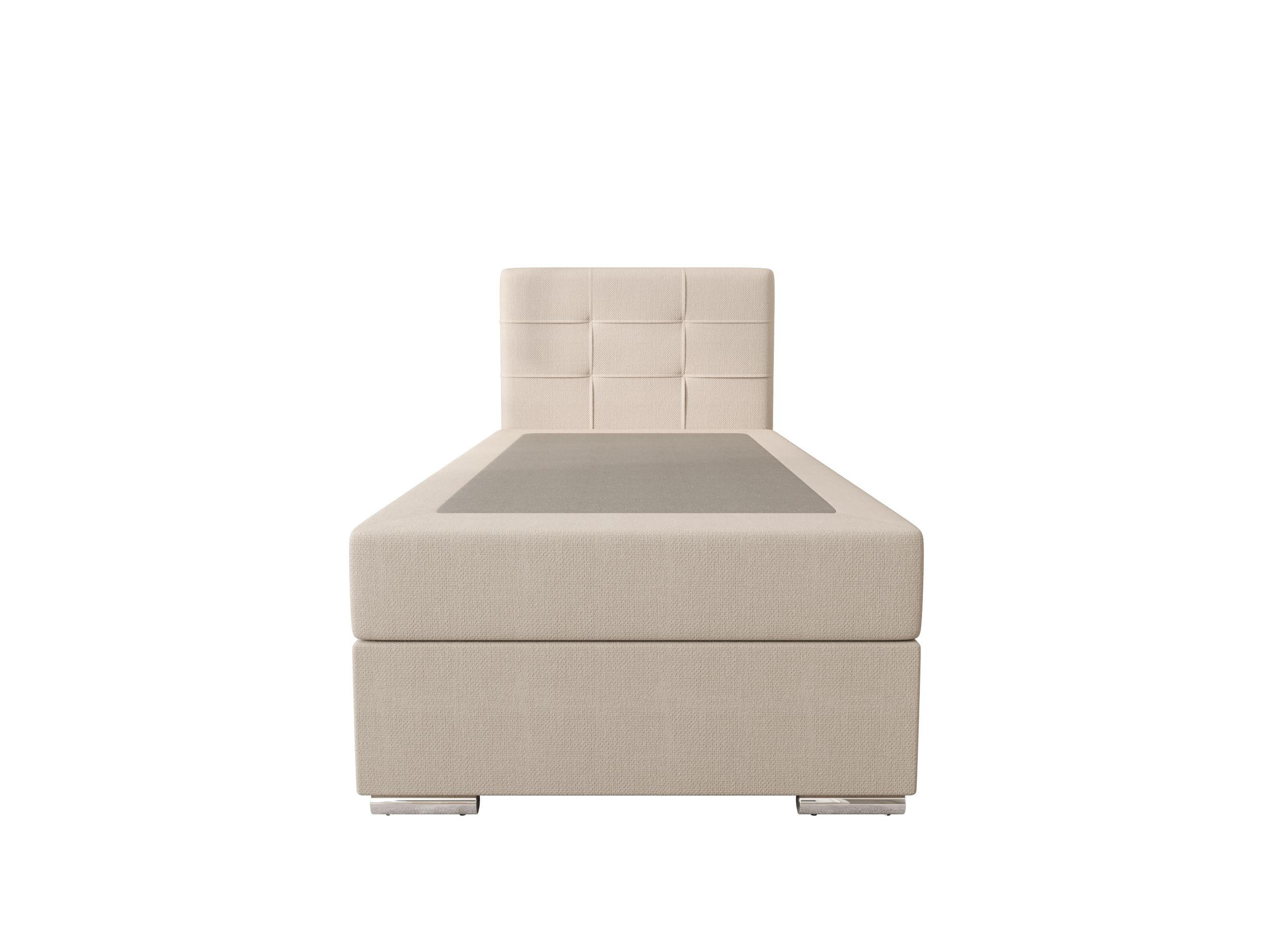 BOXBETT ZILANO 1 mit Matratze H3 und Topper 80x200 Cosmic 10 rechts - Beige, Holz/Textil (80/200cm) - Bedante