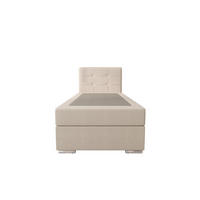 BOXBETT ZILANO 1 mit Matratze H3 und Topper 80x200 Cosmic 10 rechts - Beige, Holz/Textil (80/200cm) - Bedante
