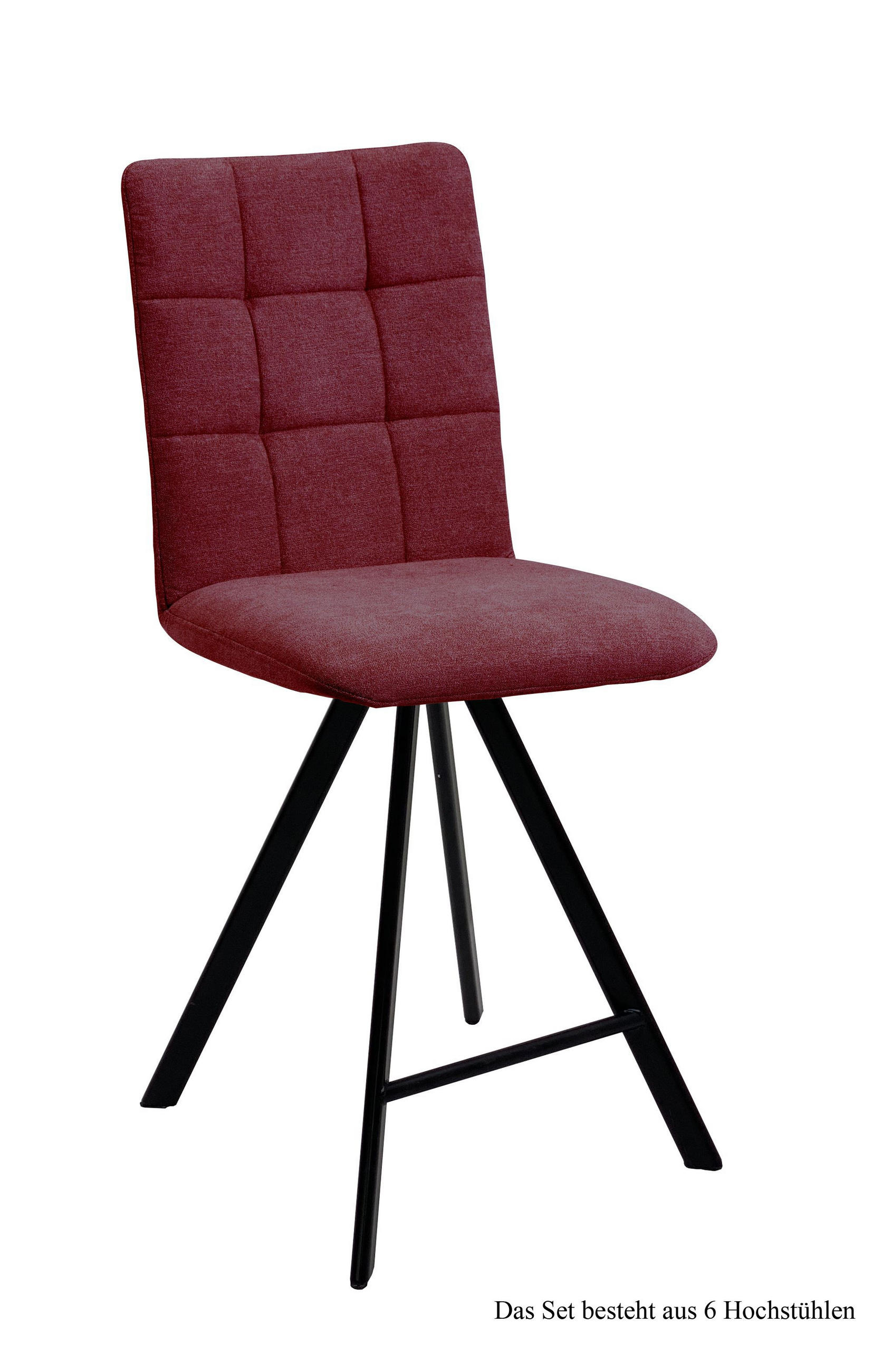 58aufmkessel Thekenstuhl Brombeere, Schwarz 60x108x47 cm
