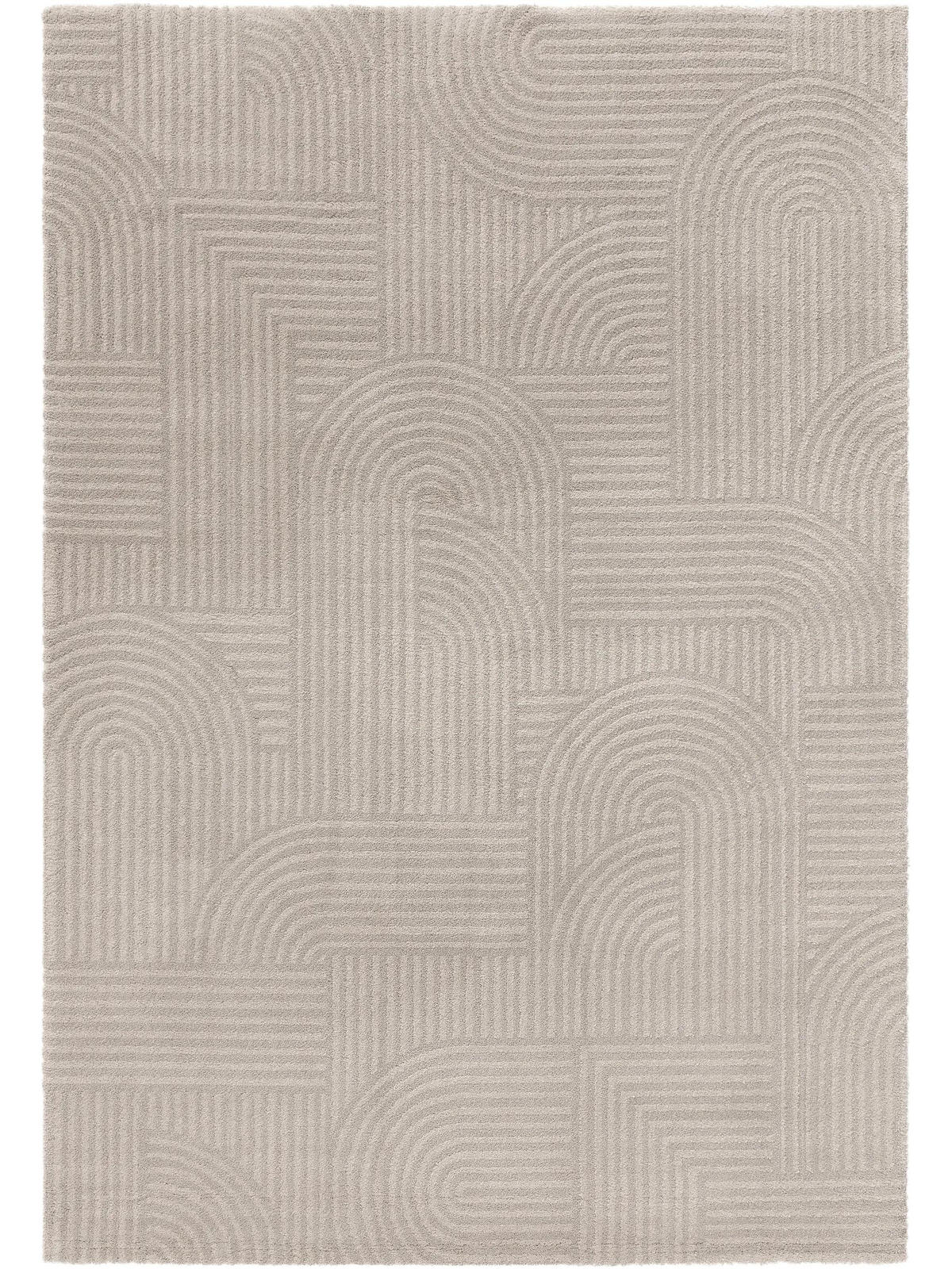 TEPPICH Tacoma Hellgrau 200x290 cm - Hellgrau, Kunststoff/Textil (200/290cm) - benuta Nest