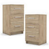 NACHTTISCH Sonoma 38 x 66 cm 2er Set - Braun/Sonoma Eiche, Holzwerkstoff (38/66/35cm) - Vicco