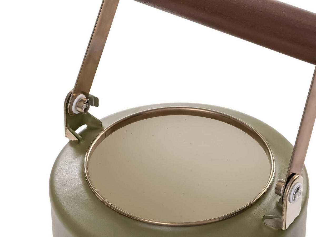 KAFFEEKANNE Emaille olive 2-Tone-creme 3,2L - Grün, Metall (3.2L) - BAREBONES