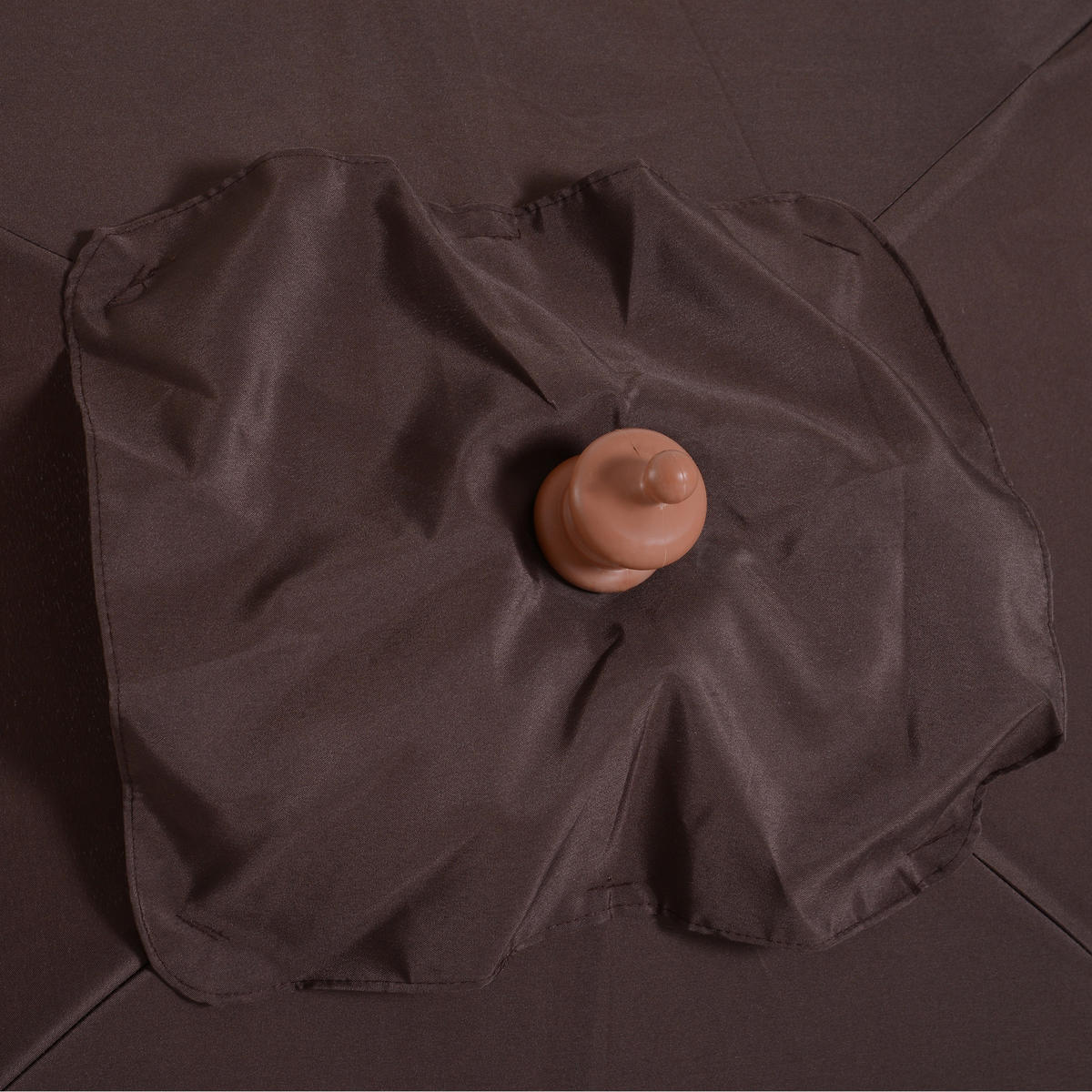 SONNENSCHIRM, Tannenholz, Bambus, Kaffee - Dunkelbraun, Naturmaterialien/Holz (150/200cm) - Outsunny