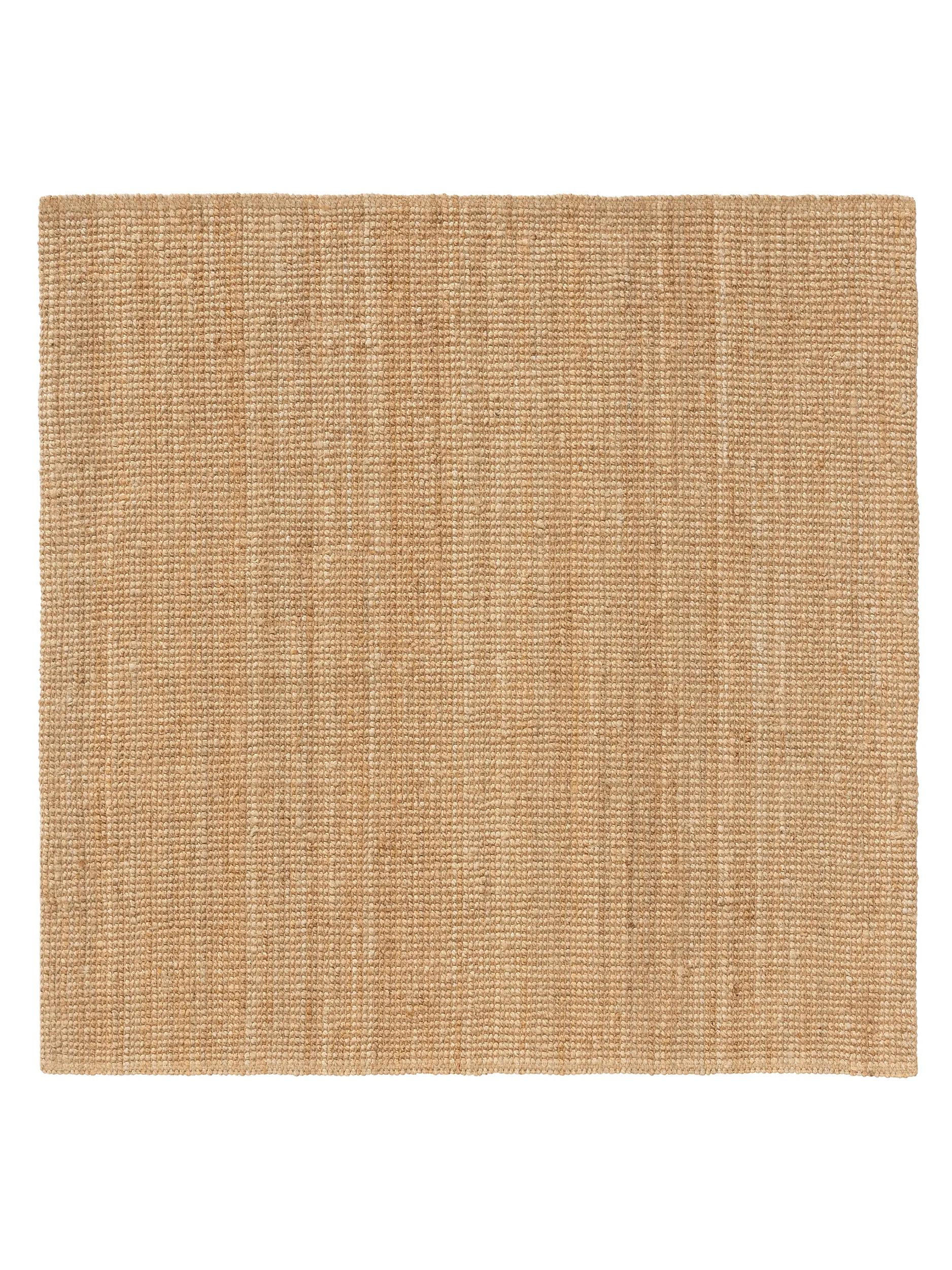 JUTETEPPICH Svea Natur 150x150 cm - Naturfarben, Textil (150/150cm) - benuta Pure
