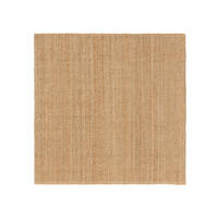 JUTETEPPICH Svea Natur 150x150 cm - Naturfarben, Textil (150/150cm) - benuta Pure