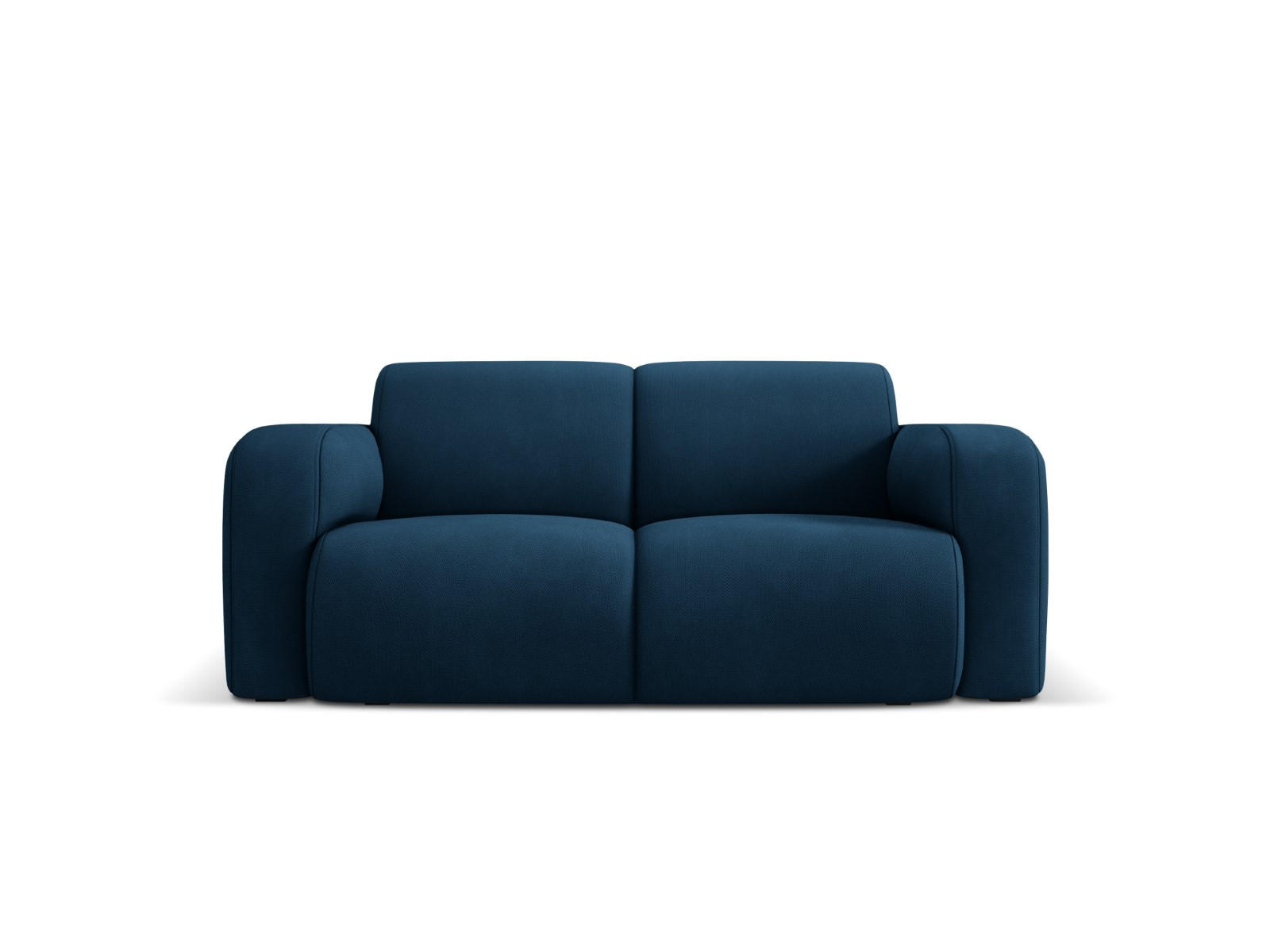 SOFA Molino aus strukturiertem Stoff königsblau 2 Sitzplätze - Blau, Textil (95/72/170cm) - Micadoni