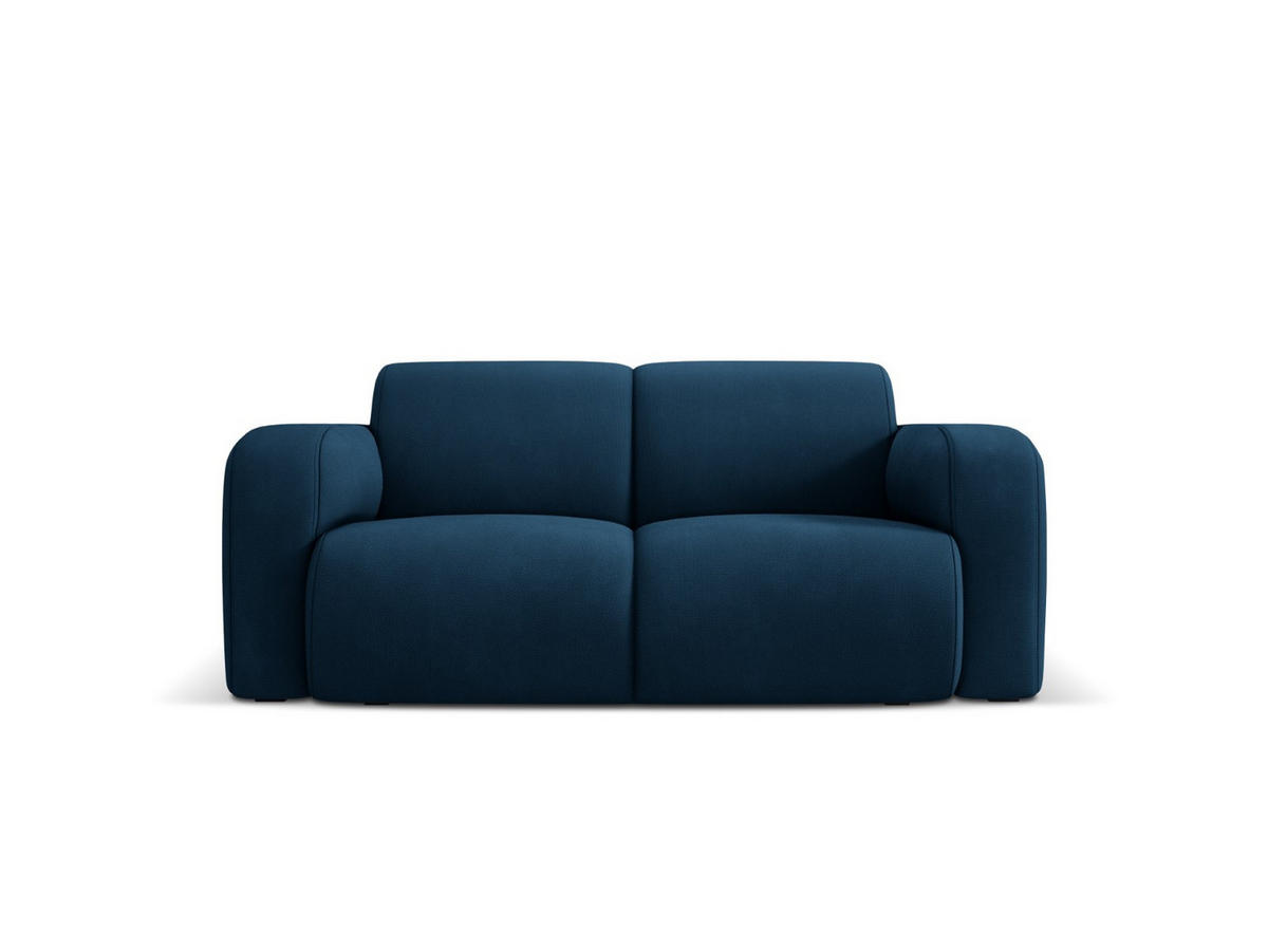SOFA Molino aus strukturiertem Stoff königsblau 2 Sitzplätze - Blau, Textil (95/72/170cm) - Micadoni