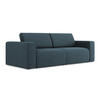 3-SITZER SOFA Strukturstoff Stoff Blau - Blau/Pink, Kunststoff/Textil (224/80/103cm) - Makamii