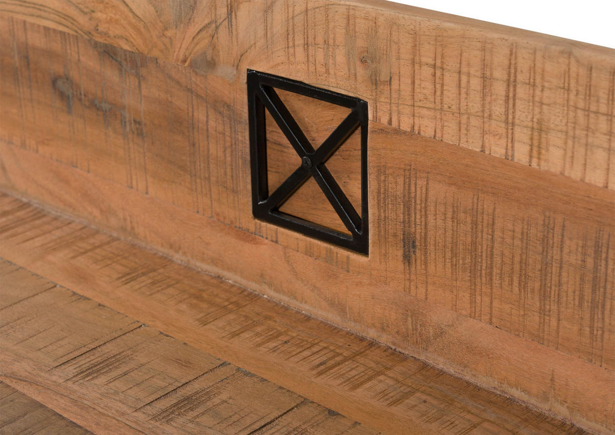 WANDREGAL Akazie 85x22x24 natur versiegelt NATURE OF SPIRIT #317 - Braun, Holzwerkstoff (85/24/22cm) - Massivmoebel24