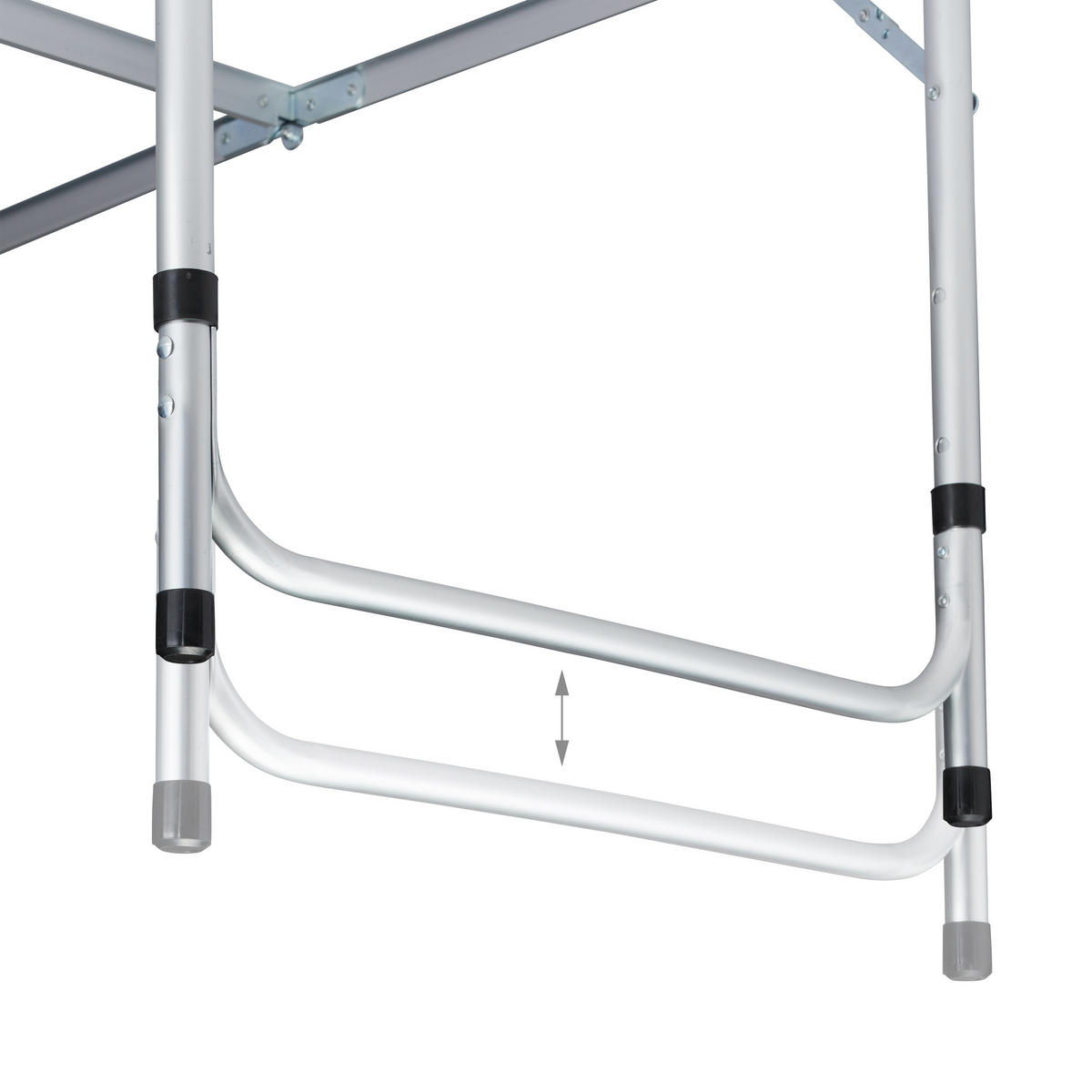 KEMPINGOVÝ stôl - viacfarebná, kov/kompozitné drevo (60/120/70.5cm) - Relaxdays