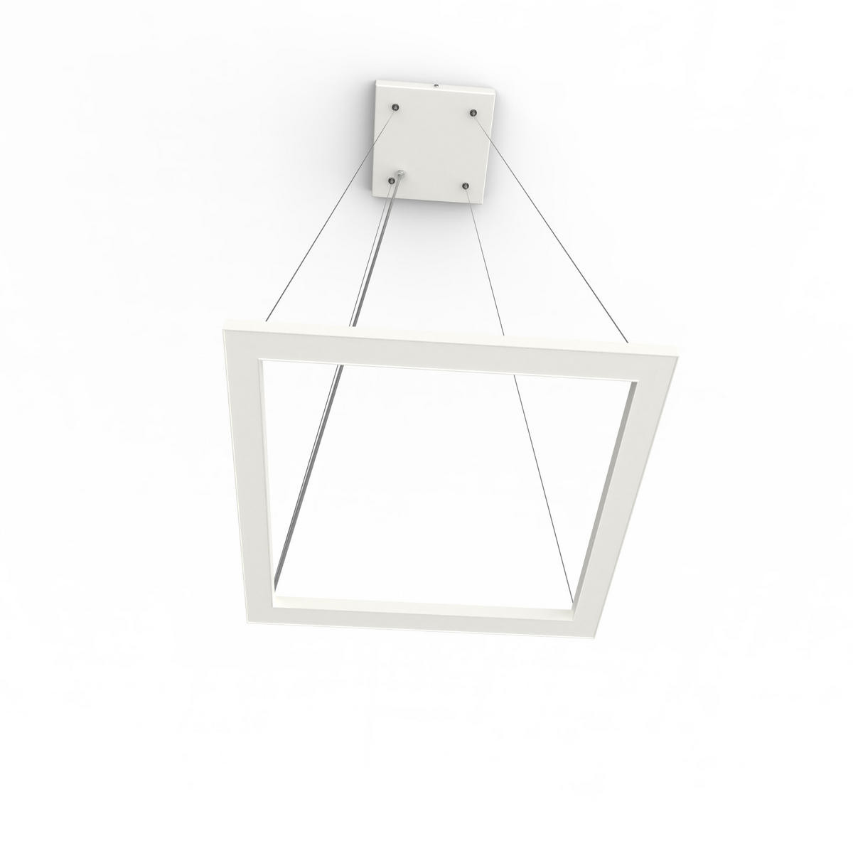 LED-HÄNGELEUCHTE - Weiß Hochglanz, Metall (40/40/100cm) - Lumicom