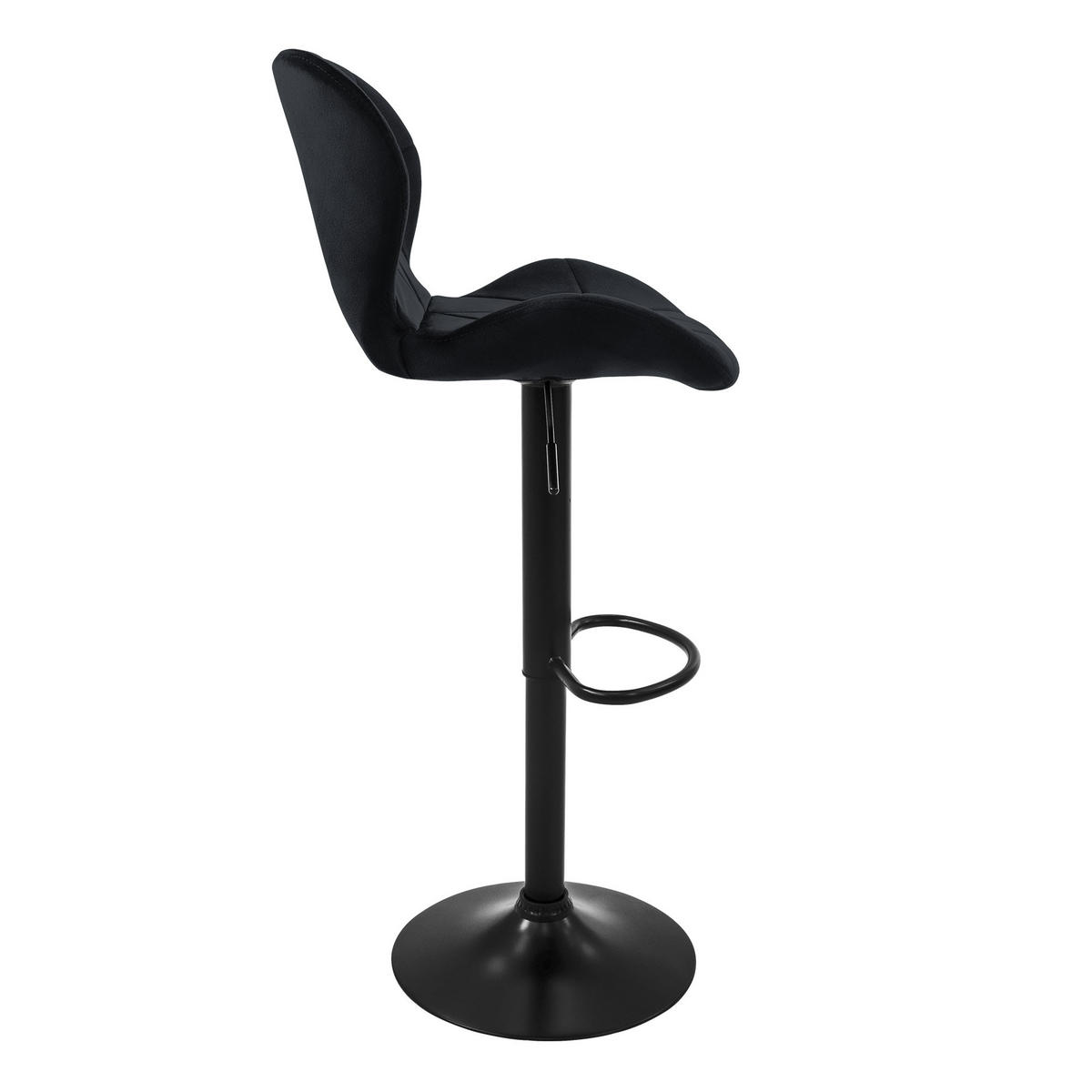 BARHOCKER 4er Set - Schwarz, Metall (47/110/41cm) - ML-DESIGN