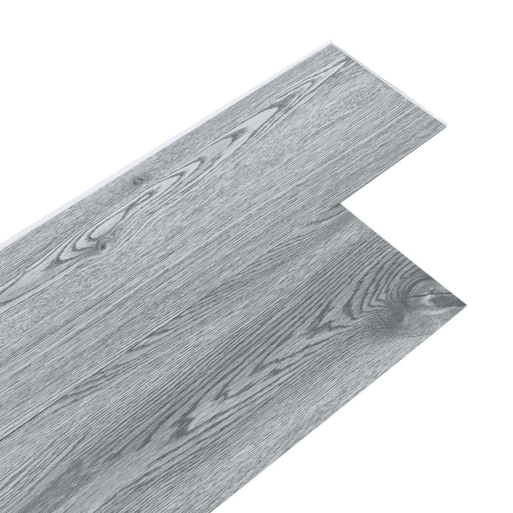 VINYLBODEN 5m²/36-TLG. selbstklebend PVC - Grau, Kunststoff (0.2/91.5/15.2cm) - Livingandhome