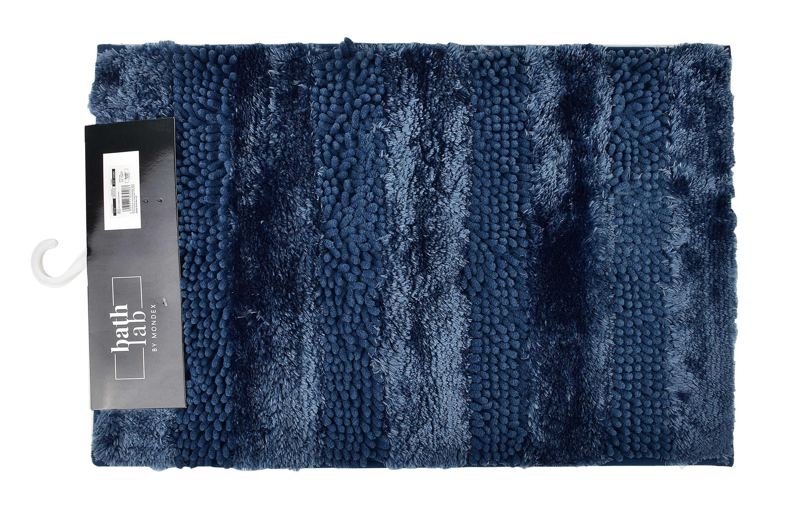 BADEMATTE Zac Blau 60/40/2 cm Textilien - Dunkelblau, Textil (40/60cm) - Mondex