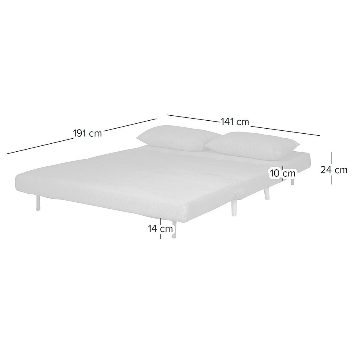 SCHLAFSOFA - Beige/Buchefarben, Holz/Buchenholz (141/81/90cm) - home24