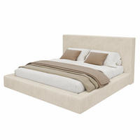 POLSTERBETT mit Chenille-Bezug 160x200 cm Beige inklusive Lattenrost - Beige, Textil (160/200cm) - Modfu