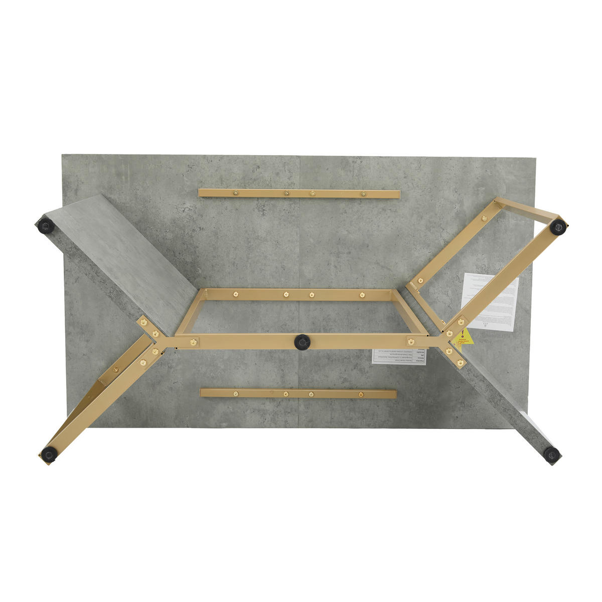 ESSTISCH Grau 119/70/75 cm - Grau, Holzwerkstoff/Metall (119/70/75cm) - Urban Meuble