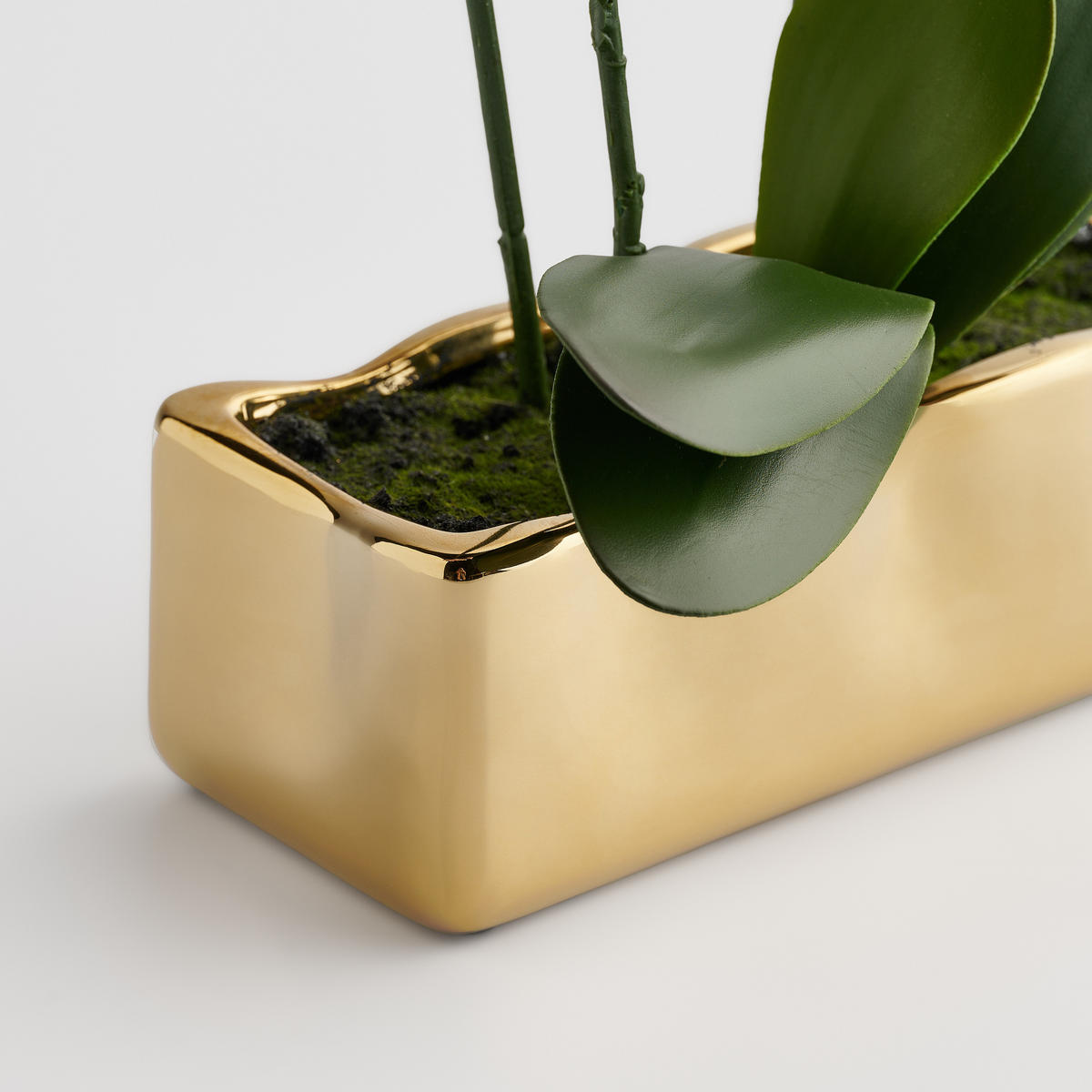 KUNSTPFLANZE Orchianum - Violett, Textil (49cm) - home&you