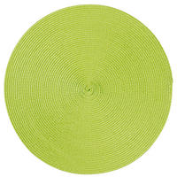 PLATZSET Polypro Anis rund ca. 35 cm Tischset - Limette, Kunststoff (35cm) - TiborTex