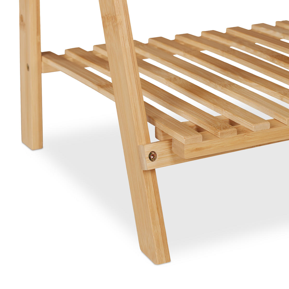 BLUMENREGAL - Hellbraun, Holz (100/145.5/38cm) - Relaxdays