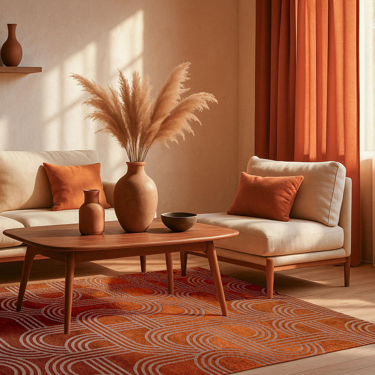TEPPICH Disco Red Pepper 170/240 cm - Rot, Textil (170/240cm) - Lola&Moi