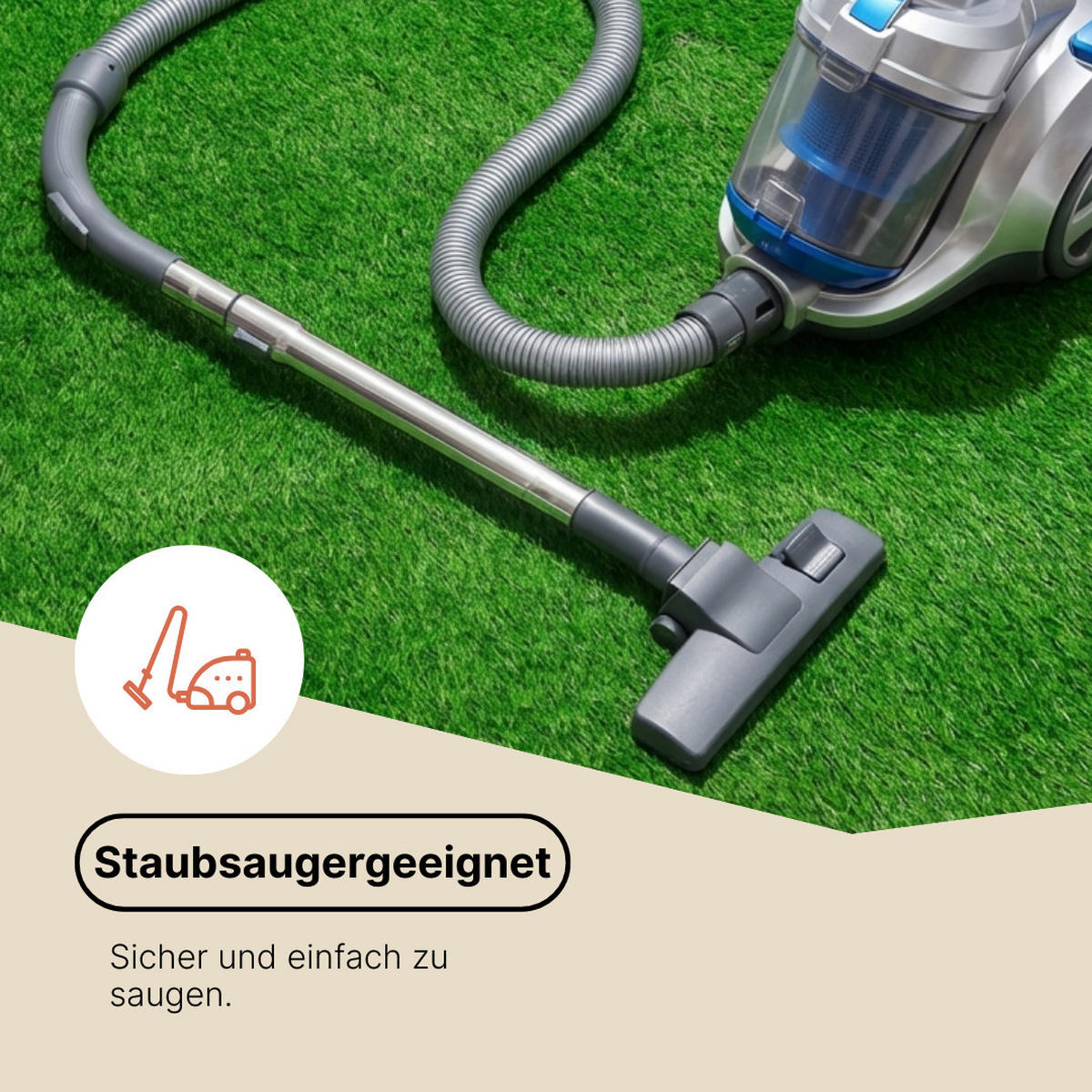 KUNSTRASEN Natural 40 mm – Rasenteppich für Garten & Terrasse, wetterfest 250/400 cm - Grün, Textil (250/400cm) - Tapiso