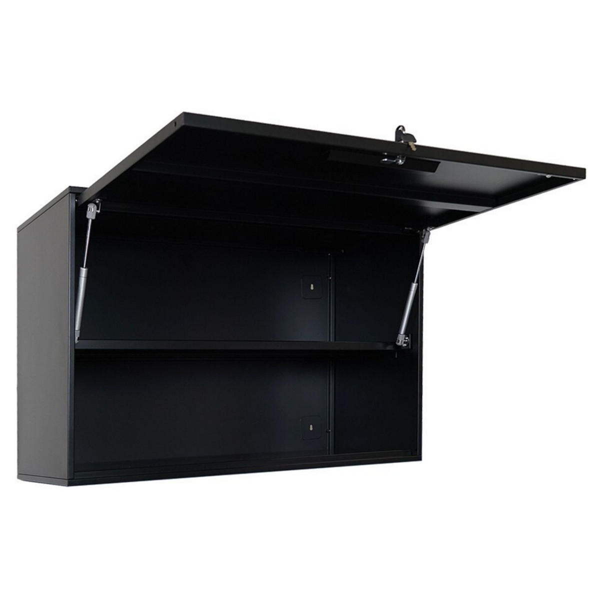 WERKZEUGSCHRANK Elephant 2er Set Stahl Wandschrank 55x80x40cm Schwarz - Schwarz, Metall (160/55/40cm) - PROREGAL