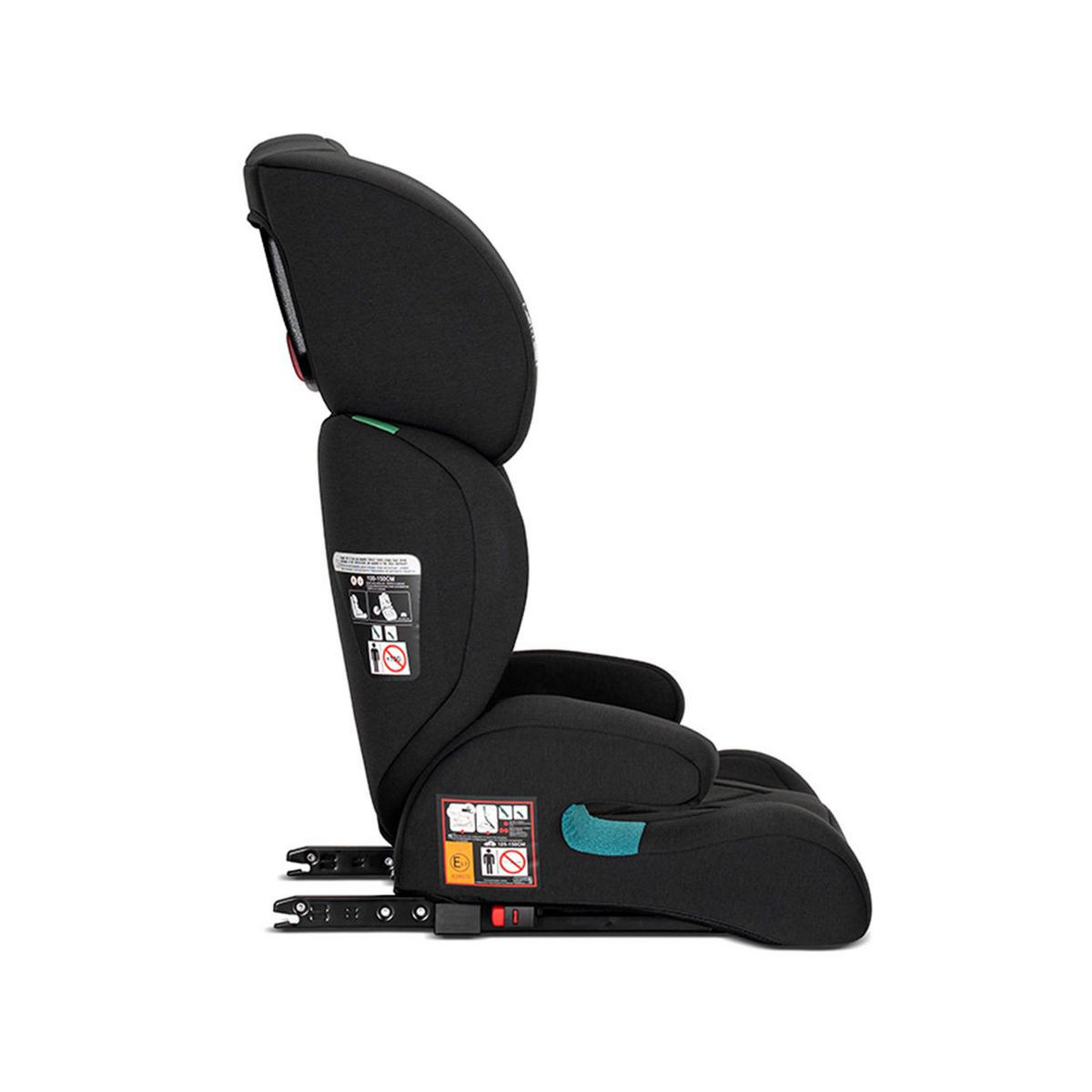 KINDERSITZ Speed GT i-Size schwarz (100-150cm) Gruppe 2/3 Isofix Kopfstütze - Schwarz, Textil (47/84/44cm) - Lorelli