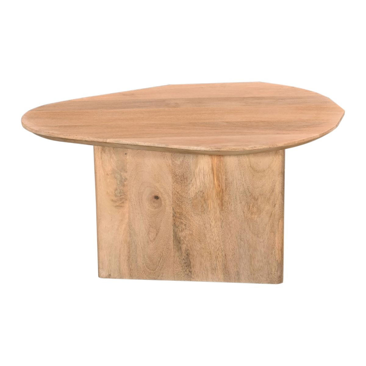 BEISTELLTISCH organisch 2er Set aus Mangoholz 70x60x35cm, natürlich - Braun, Holz (70/60/35cm) - Giga Meubel