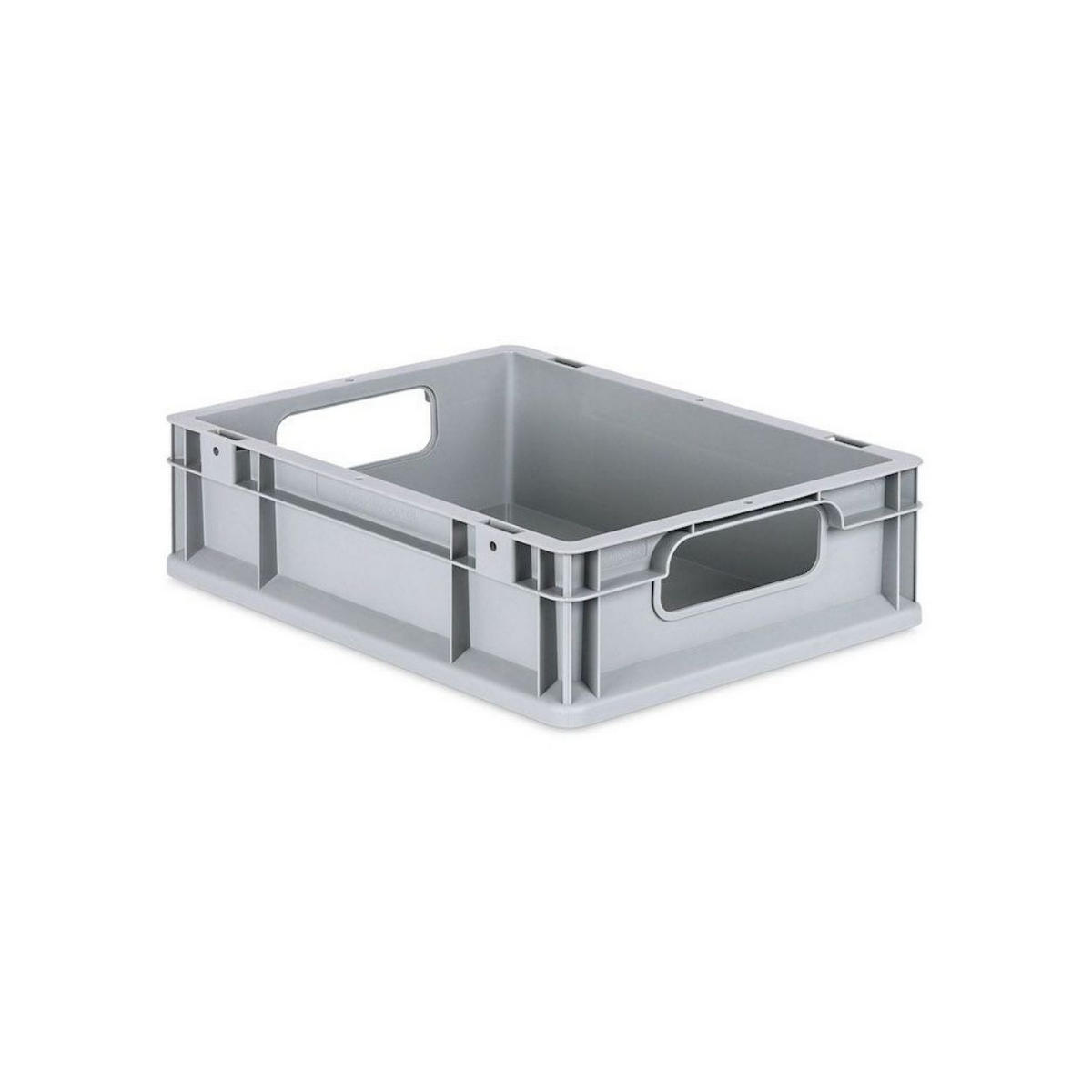 EUROBOX 5x Nextgen Economy Mit Scharnierdeckel Grau/BlauGriffe Offen 11 Liter - Blau, Kunststoff (30/12/40cm) - PROREGAL