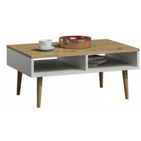 COUCHTISCH Isla Artisan Eiche-Weiß 100/50/46 cm - Eiche Artisan, Holzwerkstoff (50/100/46cm) - Matkam Möbel