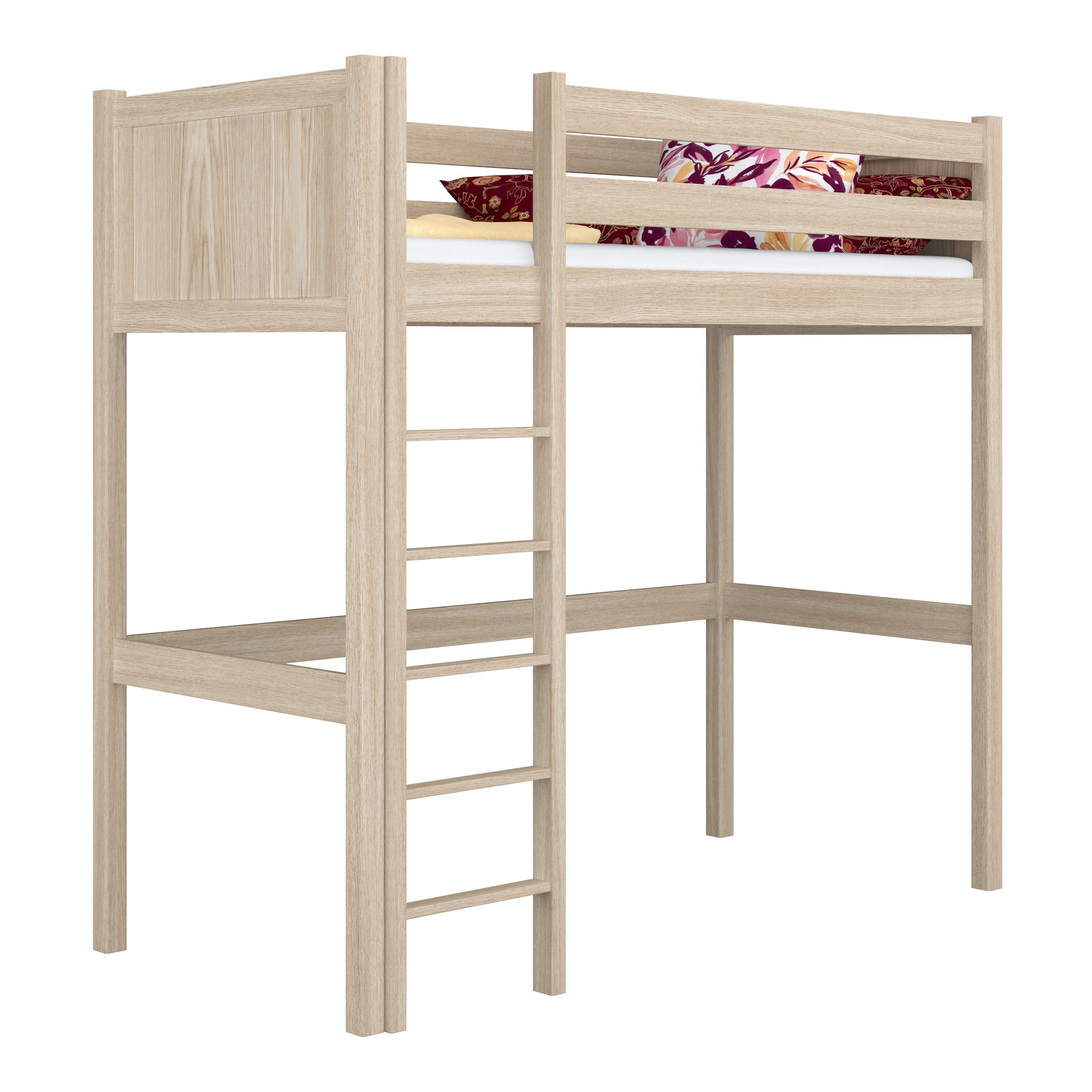N-Wood Hochbett Sonoma Eiche 100x190 cm