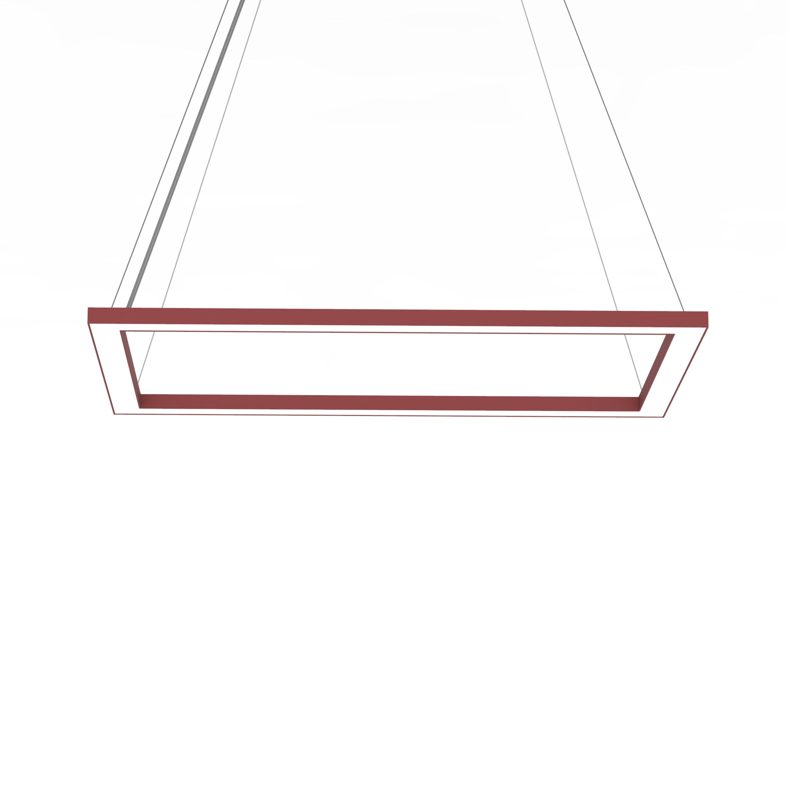 LED-HÄNGELEUCHTE - Rot, Metall (40/60/100cm) - Lumicom