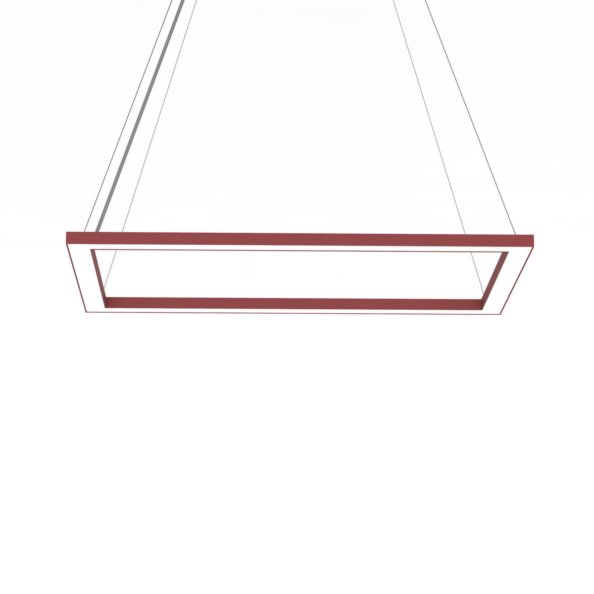 LED-HÄNGELEUCHTE - Rot, Metall (40/60/100cm) - Lumicom