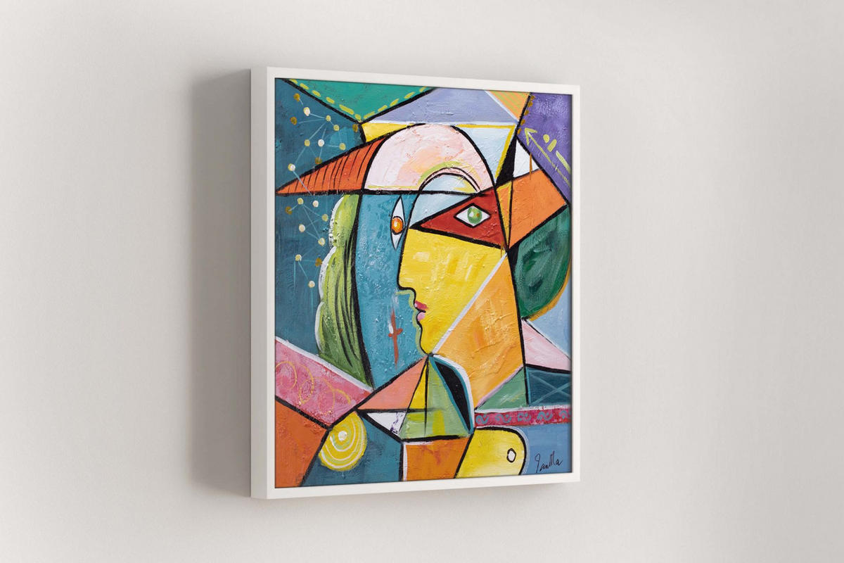 OLEJOMAĽBA 80/80 cm, Zvieratá - viacfarebná, drevo/textil (80/80cm) - KUNSTLOFT