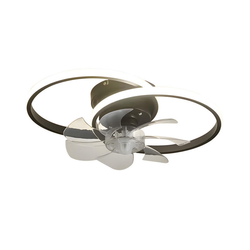 DECKENVENTILATOR Erik II 50/50/17cm - Schwarz, Kunststoff (50/33/17cm) - Nettlife