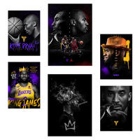POSTER Set Mit 6 Der Ikonische Jordan Kobie Bryan A3 & A4 Rahmenlos - Klar, Papier (29/3cm) - Nacnic