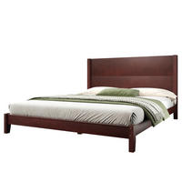 POSTEĽ 160/200 cm hnedá s čelom a roštom z MDF a preglejky - hnedá, kompozitné drevo (160/200cm) - OKWISH