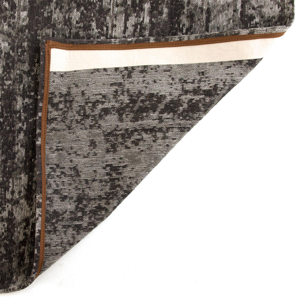 TEPPICH Flachgewebe BRONX Schwarz 80 x 150 cm - Schwarz, Textil (80/150cm) - Novatrend