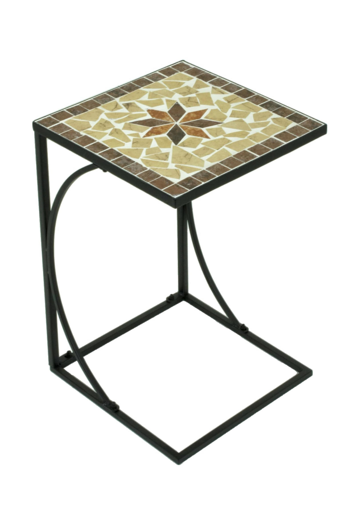 GARTENTISCH Simon Garten - Braun, Metall (35/35/53cm) - DELUKE