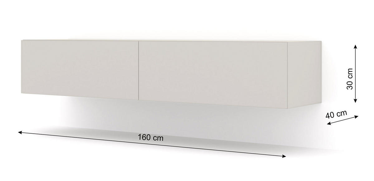 TV LOWBOARD Kaschmir 160/30/40 - Kaschmir, Holzwerkstoff (160/30/40cm) - RAUMHIRSCH FURNITURE