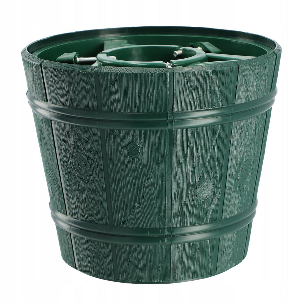 KADAX Großer Weihnachtsbaumständer für einen echten Weihnachtsbaum, Blumentopfbaum, 2,8 m - Grün, Kunststoff (29.5cm) - KADAX