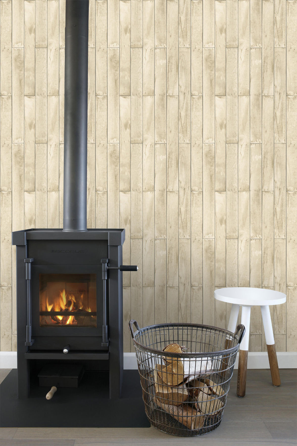 TAPETE Holzoptik 53 cm x 10.05 m - Beige, Papier (53/1000cm) - ESTAhome