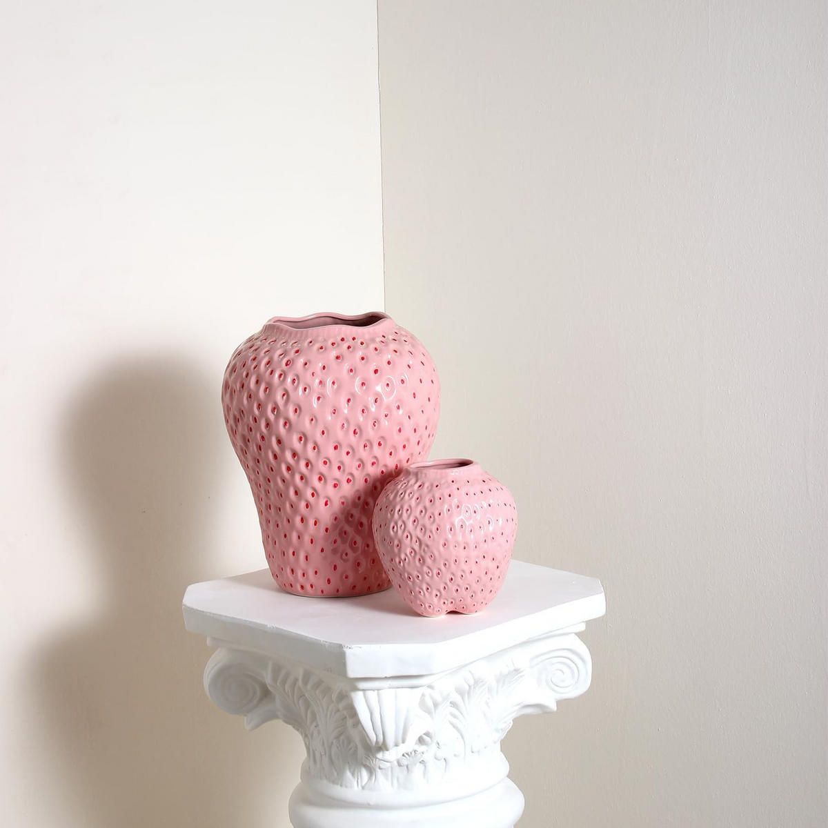 VASE Keramik - Pink, Metall (13cm) - LIBRATON