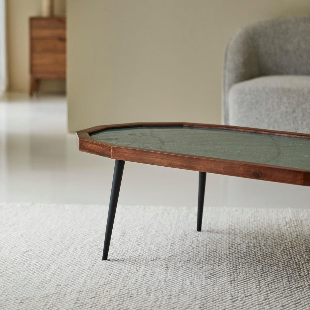 COUCHTISCH Jade Braun aus Palisander - Braun, Holz (60/120/35cm) - Tikamoon